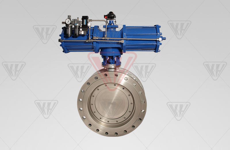 Pneumatic three eccentric hard sealing butterfly valve-Shanghai Kaihe Valve Group Co., Ltd.