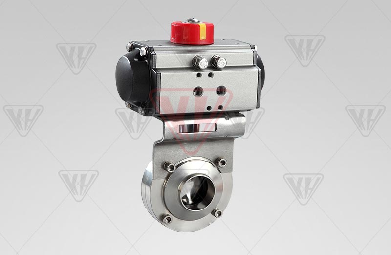 Pneumatic hygienic butterfly valve-Shanghai Kaihe Valve Group Co., Ltd.