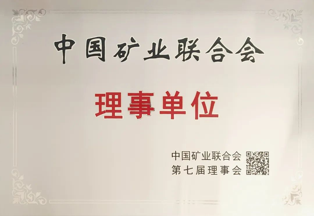 龙8头号玩家矿业荣任中国矿业结合会理事单元